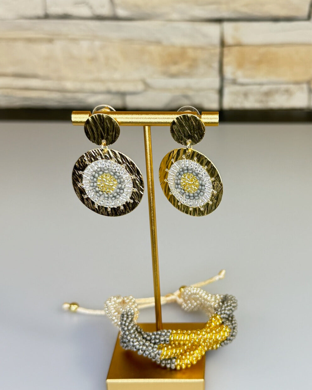 Earrings & Cuff Bracelet