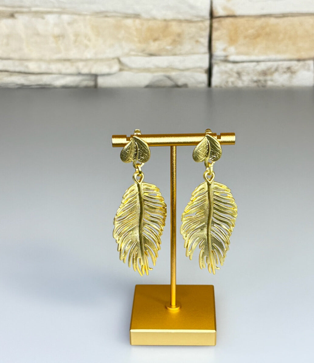 Gold Leaf Earrings