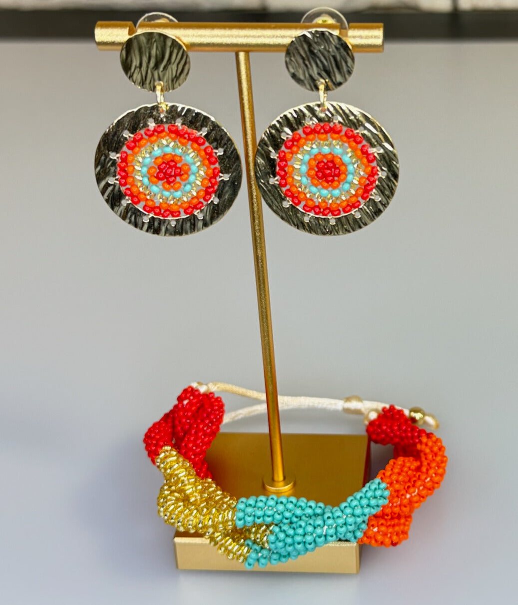 Earrings & Cuff Bracelet
