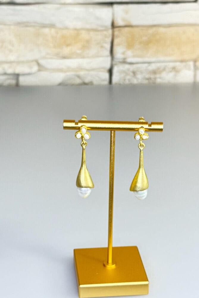 Gold Resin Earrings